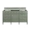 James Martin Vanities Brittany 60in Single Vanity Cabinet, Smokey Celadon 650-V60S-M-SC - alternate 1